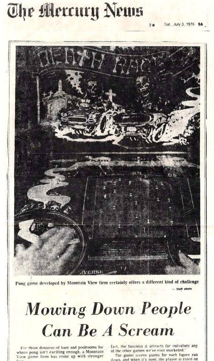 Arcade Story Guida e Corse Death Race 1976 cabinato 2 giocatori