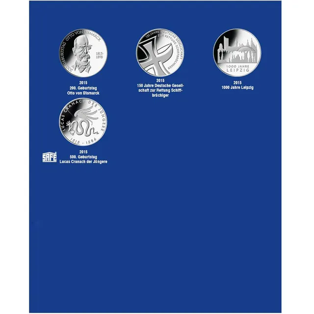 Safe 7311-7 foglio album monete euro 2014-2015 TOPset