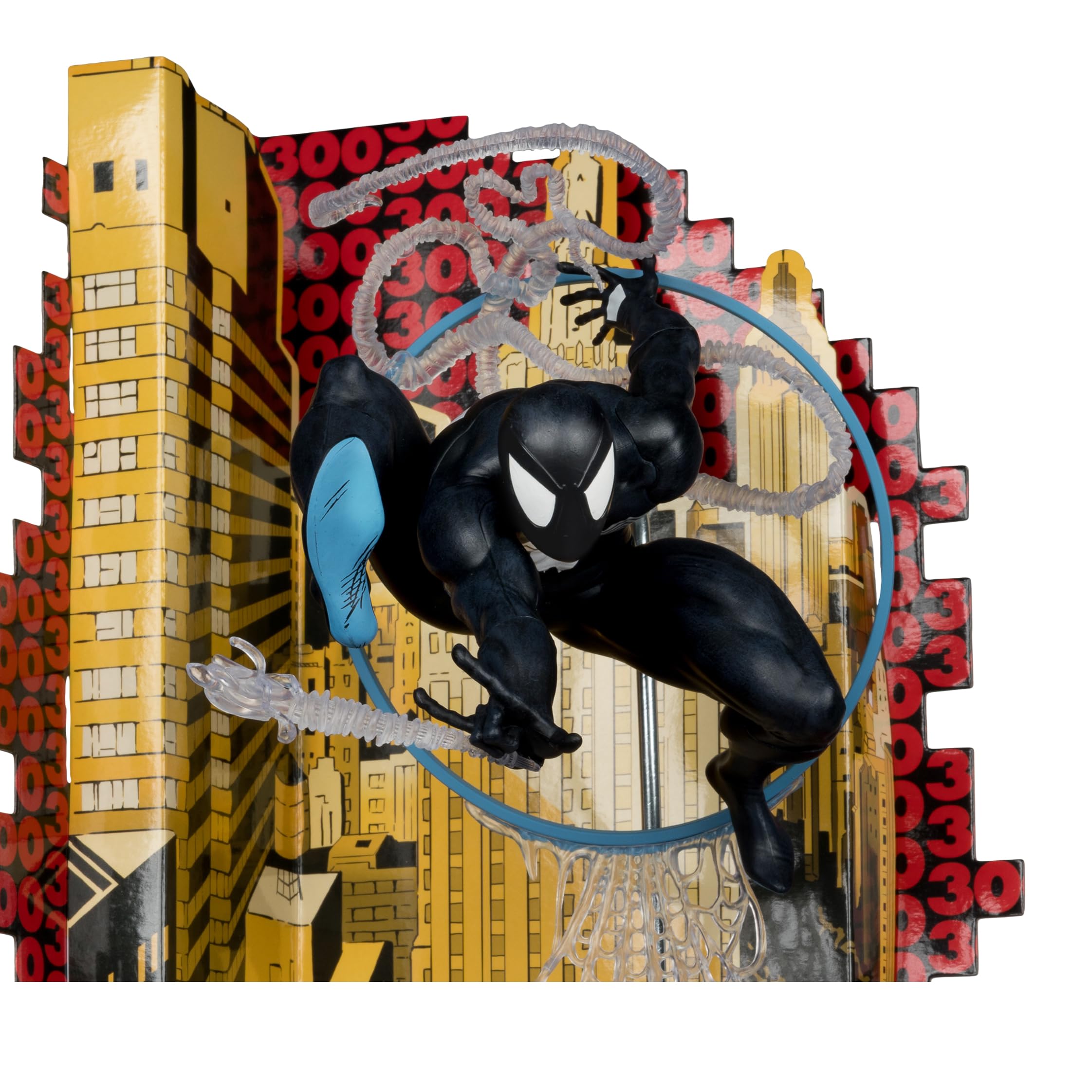 McFarlane Marvel Spider-Man Symbiote Suit 1:6 figure con fumetto