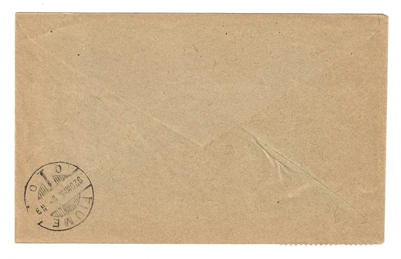 Filatelia Fiume 1920 Busta Raccomandata Allegorie Carta C Usata