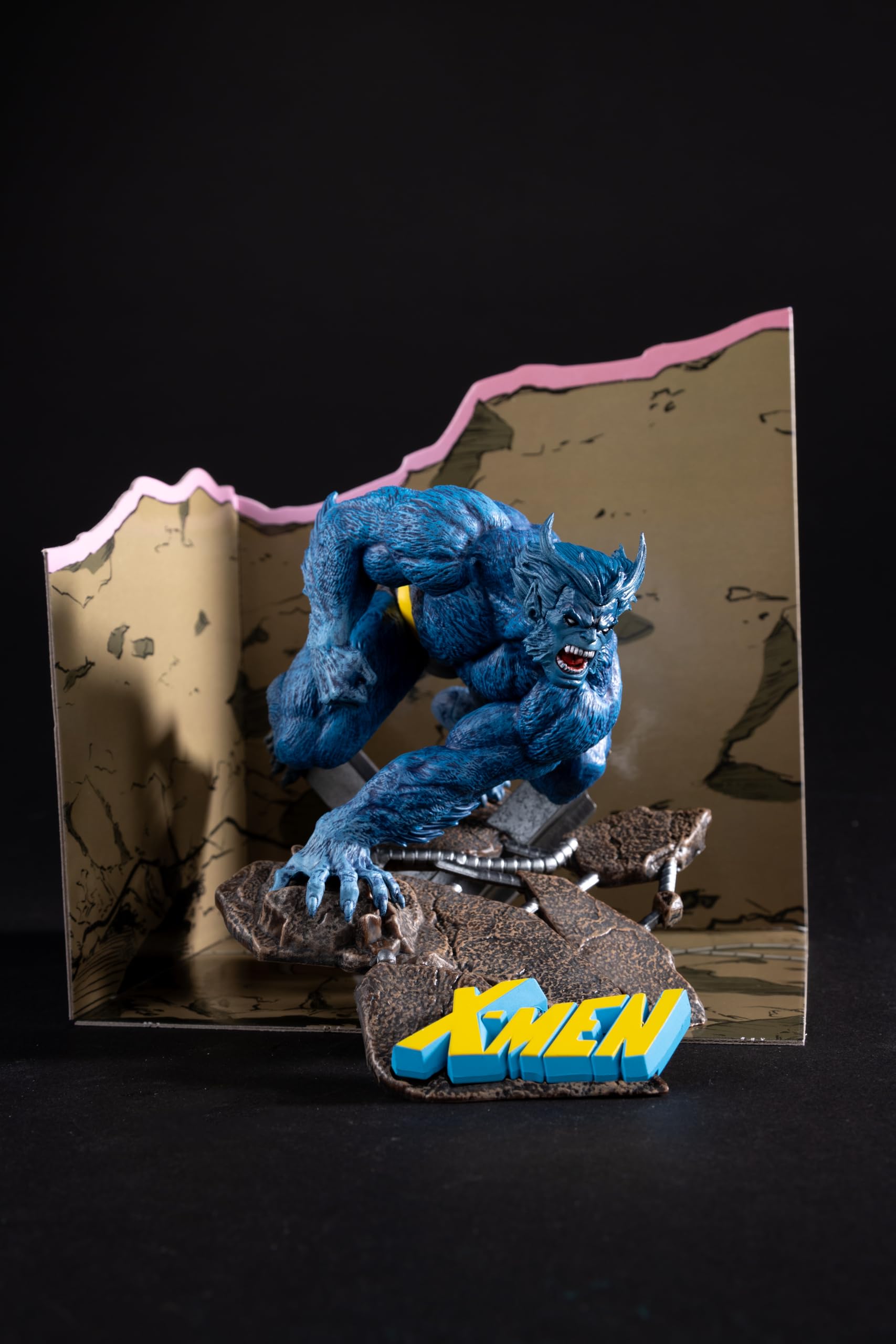 McFarlane Marvel Beast statua 1:10 con scena X-Men #1