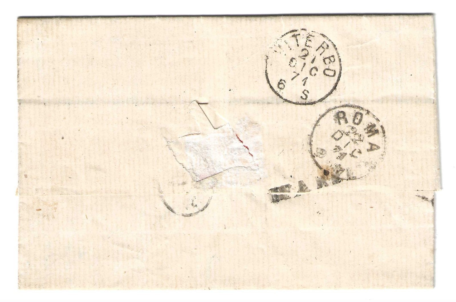 Regno d'Italia Coppia 10c De La Rue 1871 Francobollo Londra