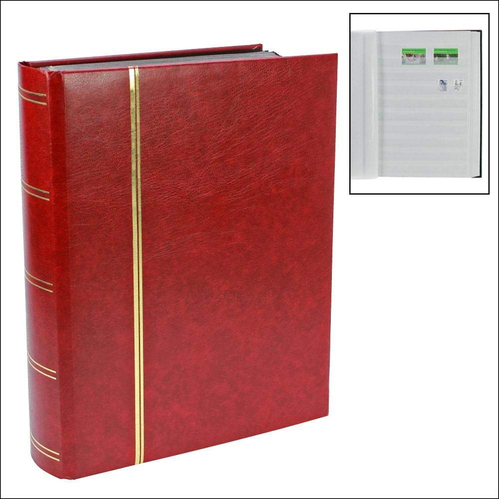 SAFE Album Francobolli 64 Pagine Bianche Bordeaux