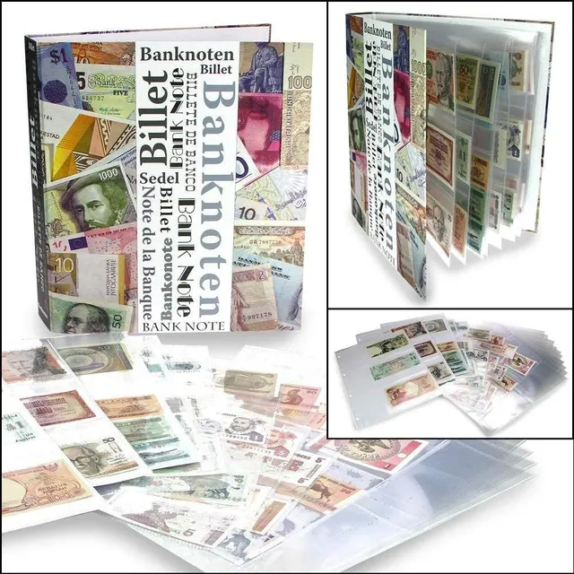 Safe Group Banknoten Alben 7921 Album Banconote Rosso Vinaccia