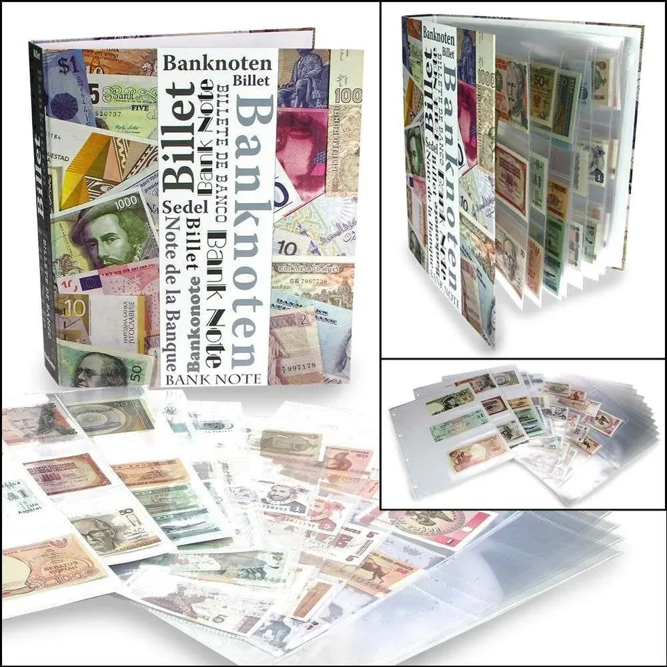 Safe Group Banknoten Alben 7921 Album Banconote Rosso Vinaccia