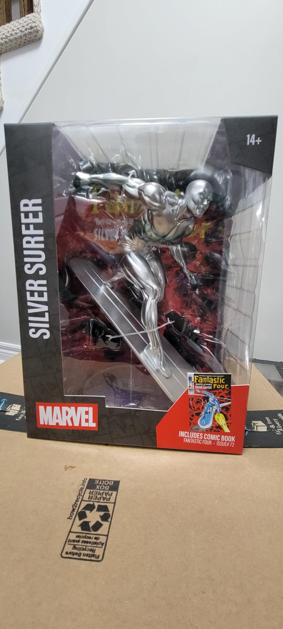 McFarlane Marvel Silver Surfer 1:6 statua Fantastic Four #72