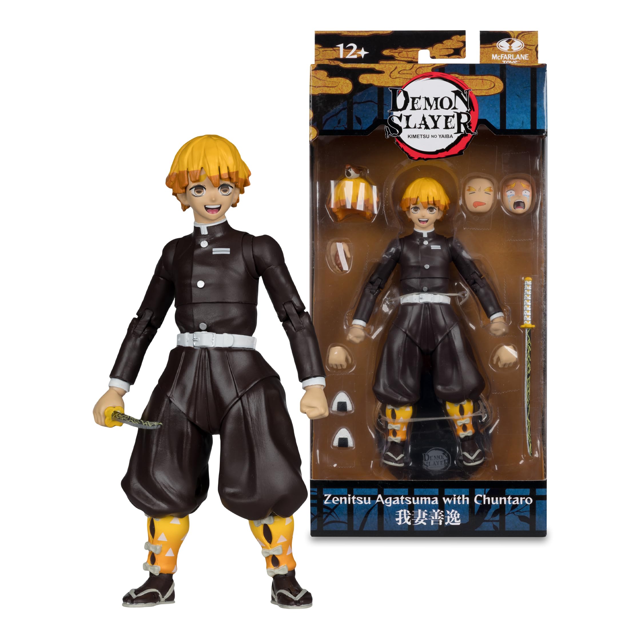McFarlane Demon Slayer Zenitsu con Chuntaro action figure 17,8 cm