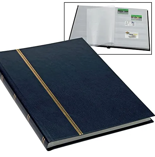 SAFE 131-4 Classificatore Francobolli Blu 16 Pagine Bianche