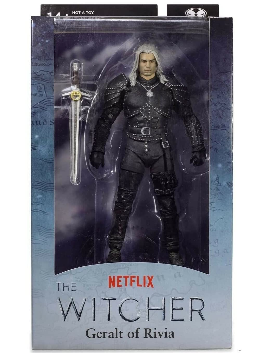 McFarlane Witcher Geralt Rivia action figure 18 cm con spada