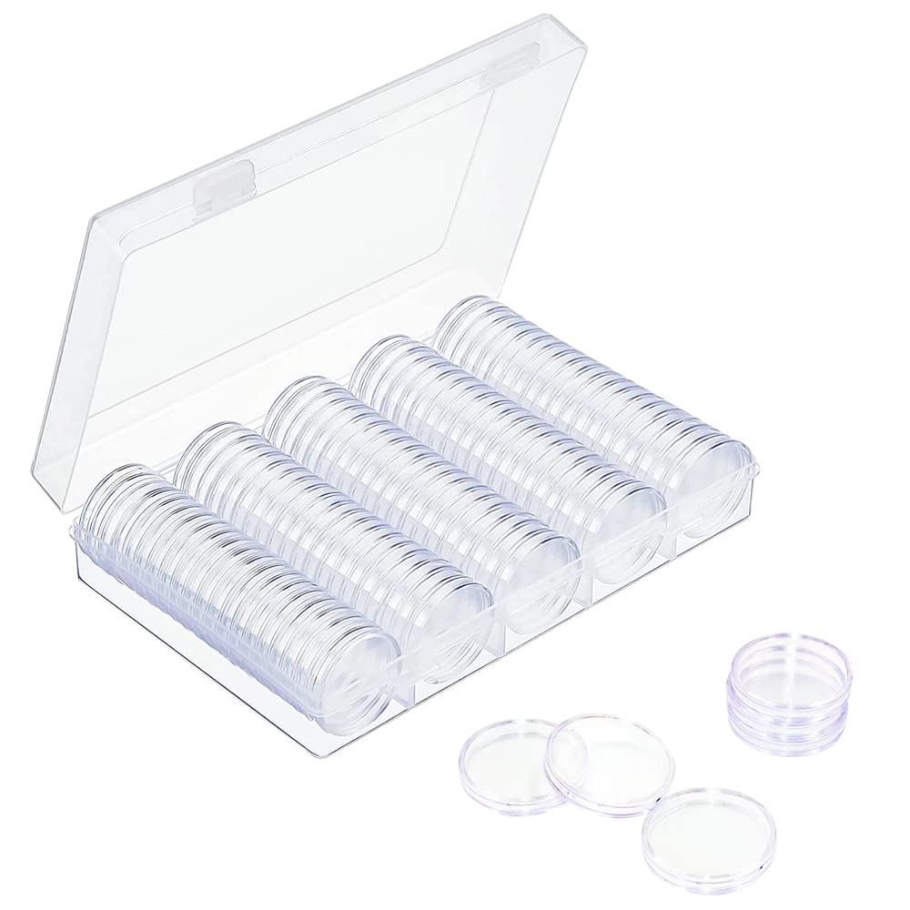 Safe Münzkapseln Set 100 Capsule Monete 30 mm con Adattatori