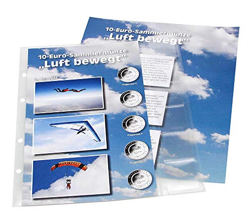 Safe Zusatzblätter 7416-2 foglio monete 10€ 2020 Via Terra