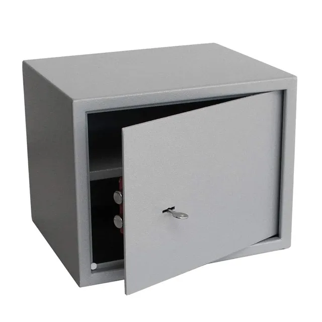 Safe 3998 Cassaforte Acciaio a Chiave 38x30x30 cm 2 Catenacci