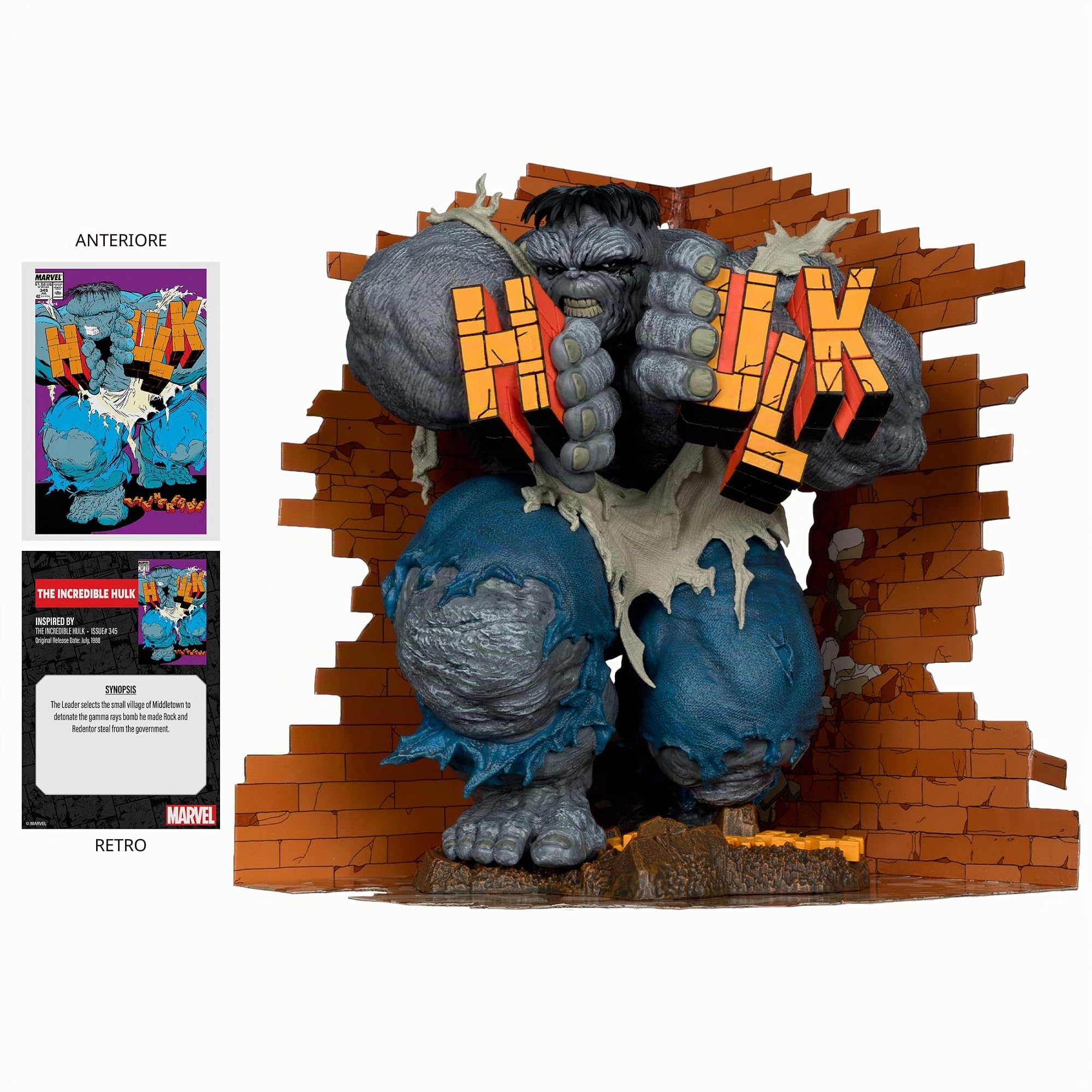McFarlane Marvel Hulk #345 statua 1:6 con fumetto