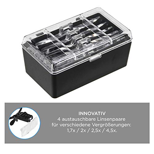 Safe 9834 Occhiali Lente Ingrandimento LED 5 Lenti 1x-3,5x