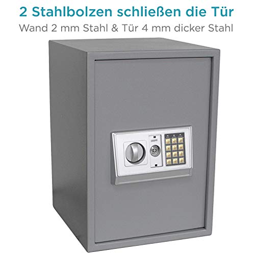 Safe 3994 Cassaforte Muro Acciaio Codice Chiave Segreta