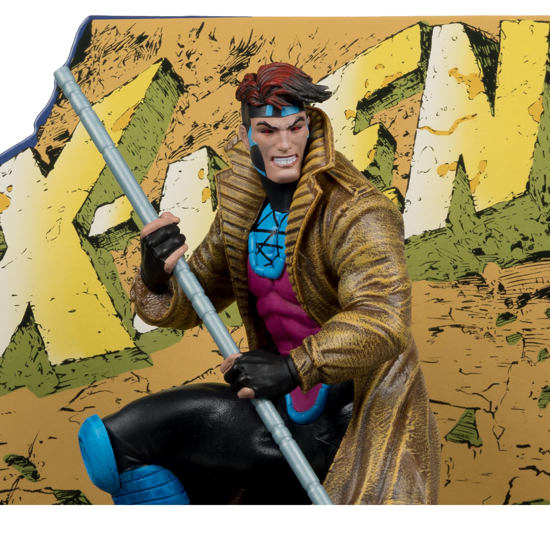 McFarlane Marvel Gambit statua 1:10 scena X-Men #1 con base