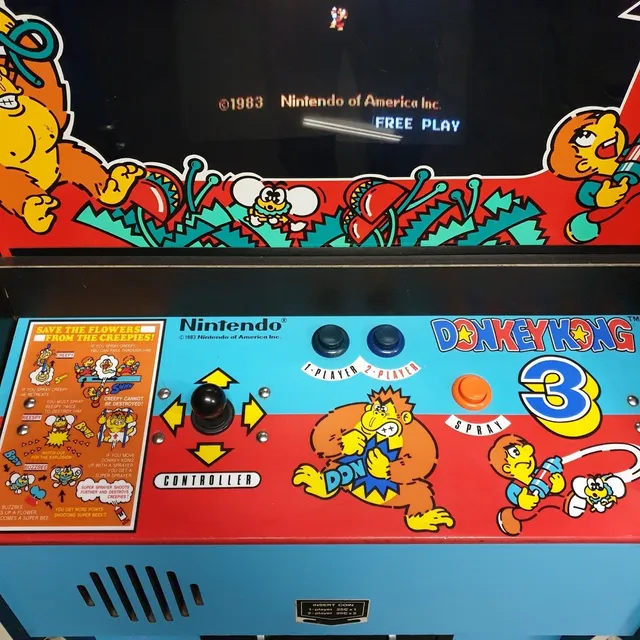 Arcade Story Leggende Arcade Donkey Kong 3 1983 cabinato Nintendo