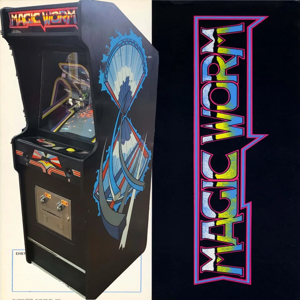 Arcade Story Arcade Magic Worm cabinato arcade trackball SIDAM