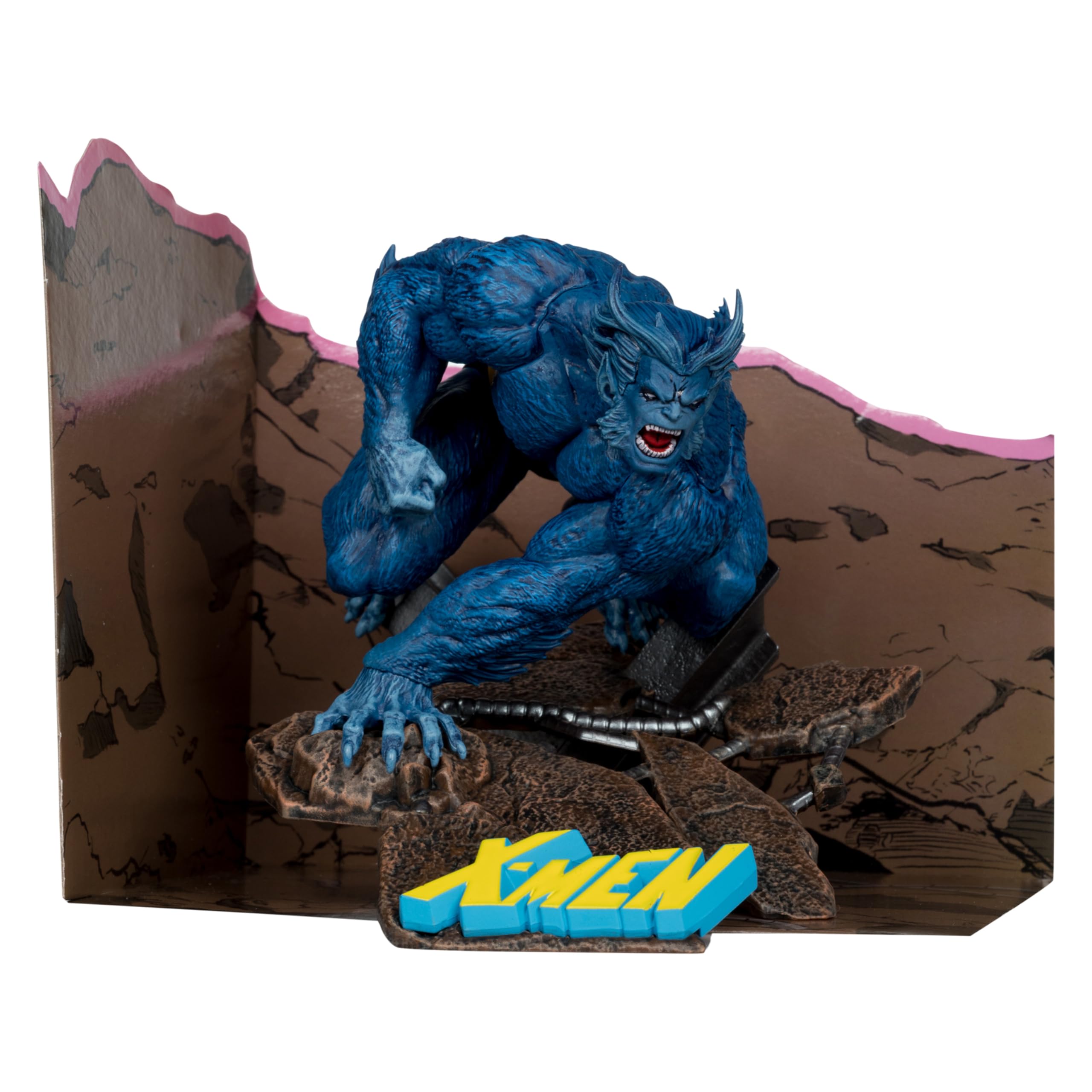McFarlane Marvel Beast statua 1:10 con scena X-Men #1
