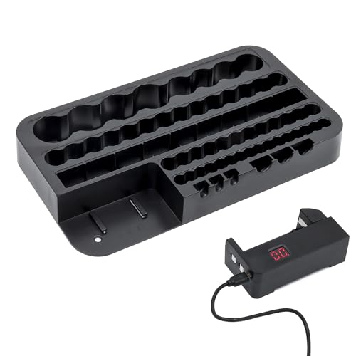 SAFE Tester digitale batterie AA AAA C D 9V organizer 110 posti