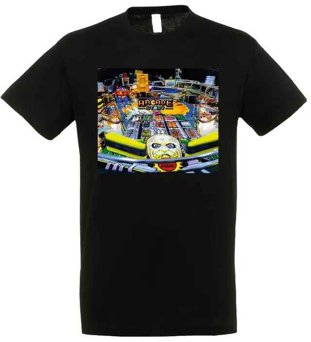Arcade Story Addams Family maglietta nera 100% cotone