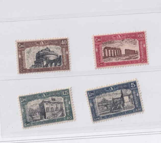 TS Collezionismo Filatelia MVSN 1926 francobolli MNH serie completa