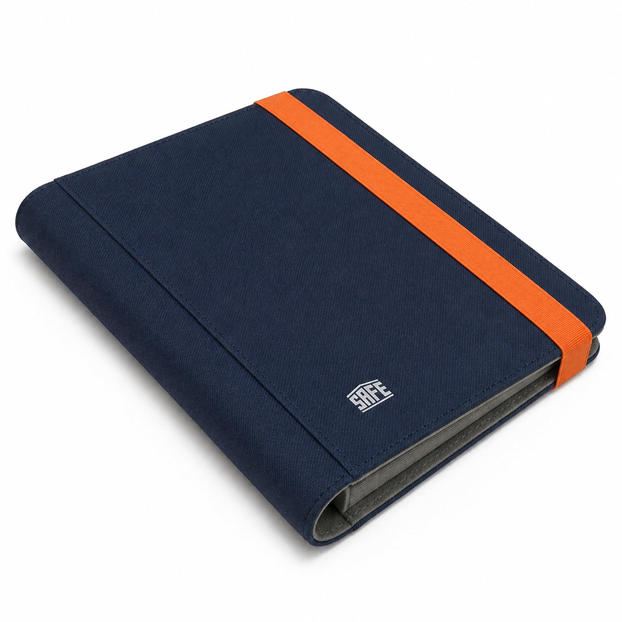 Safe Sammelkarten album 160 carte blu soft-touch elastico