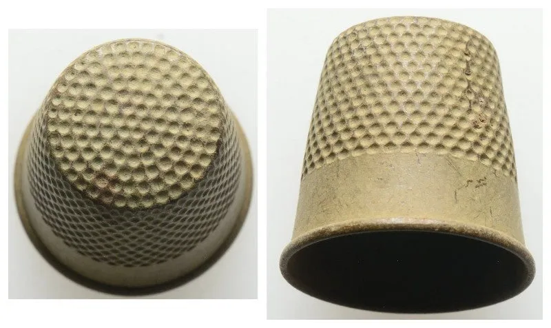 TS Collezionismo Antiquariato Ditale bizantino bronzo 18 mm