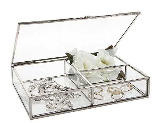 Safe Vitrinen vetrina vero vetro argento ottone collezione