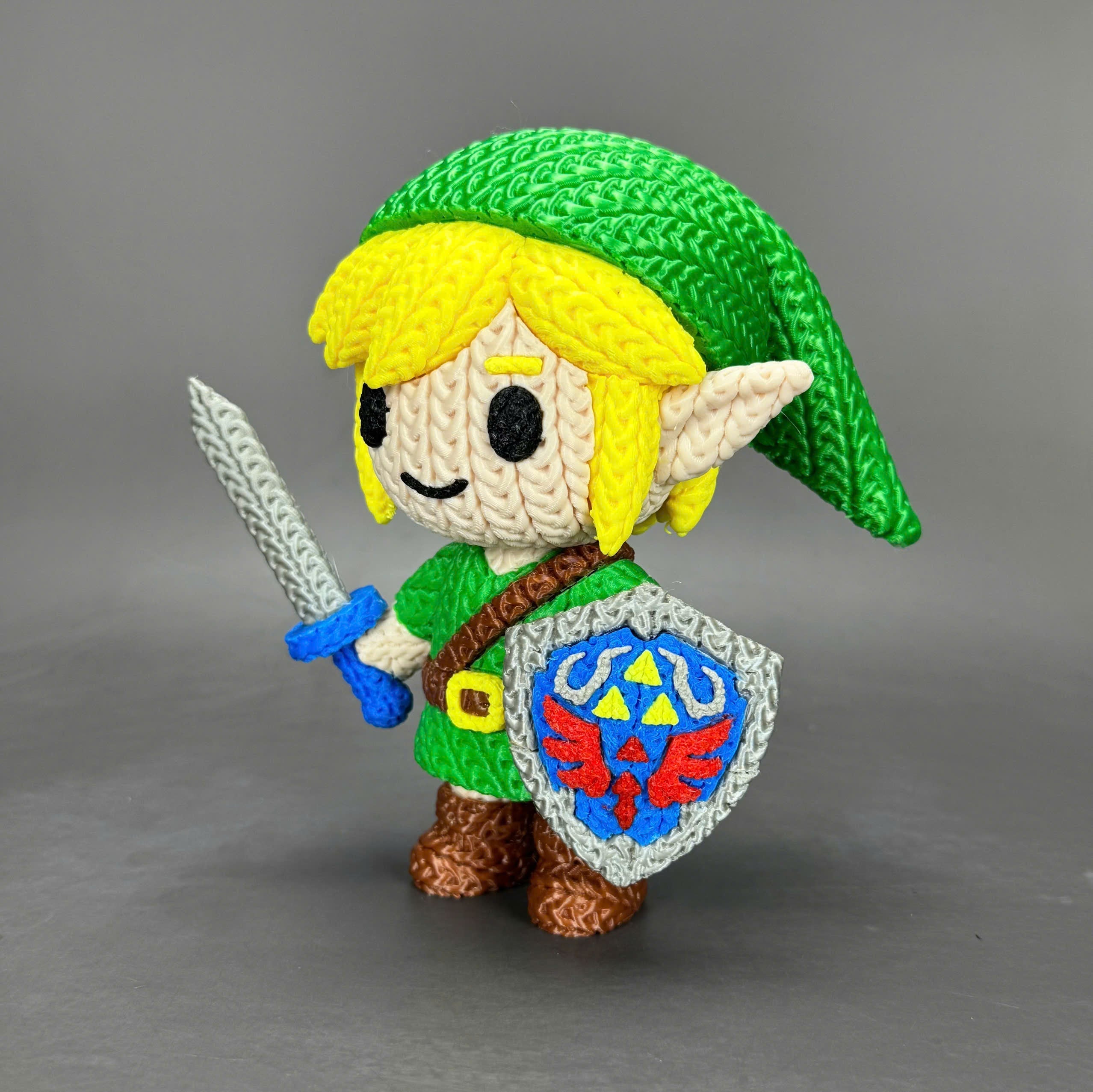 L'Atelier di Zelda Stampe Incantate Link Crochet Statua PLA Zelda