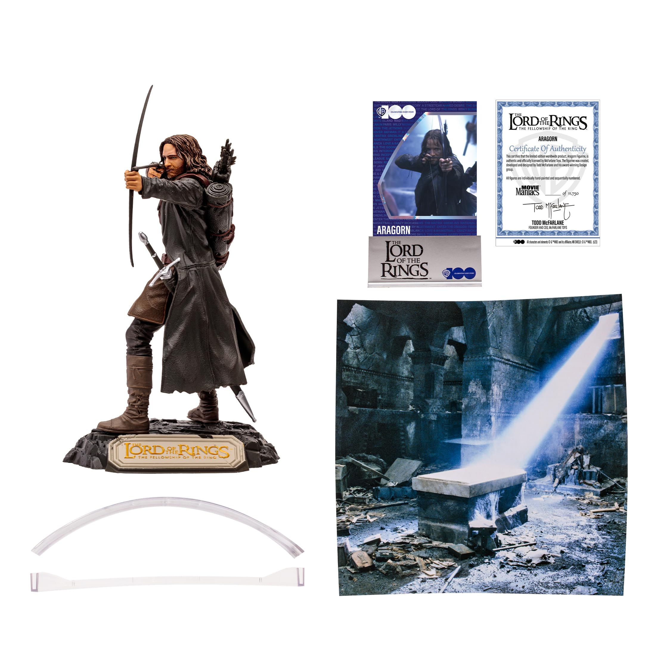 McFarlane Movie Maniacs Aragorn LOTR figure 15,2 cm WB100