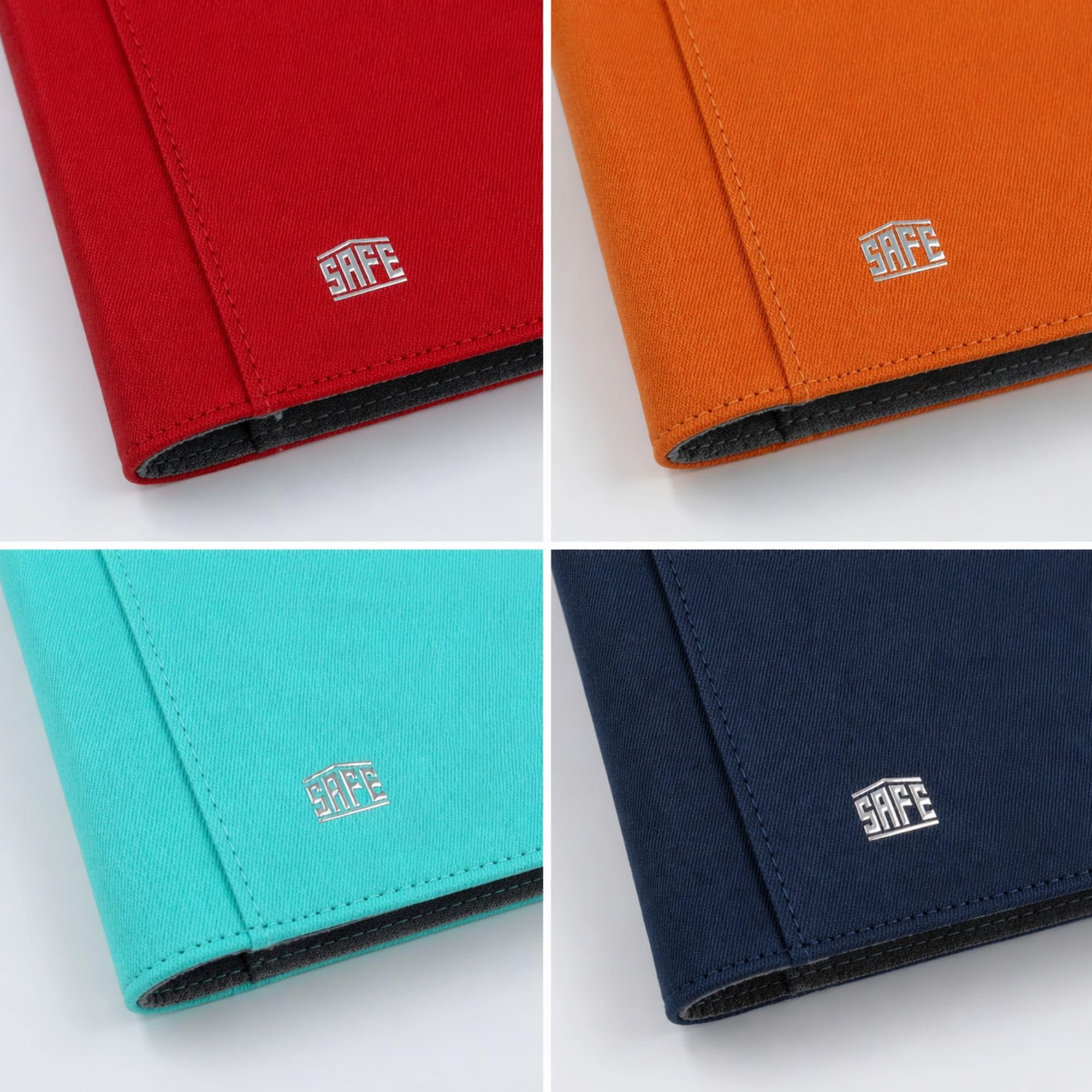 Safe Sammelkarten album 160 carte blu soft-touch elastico