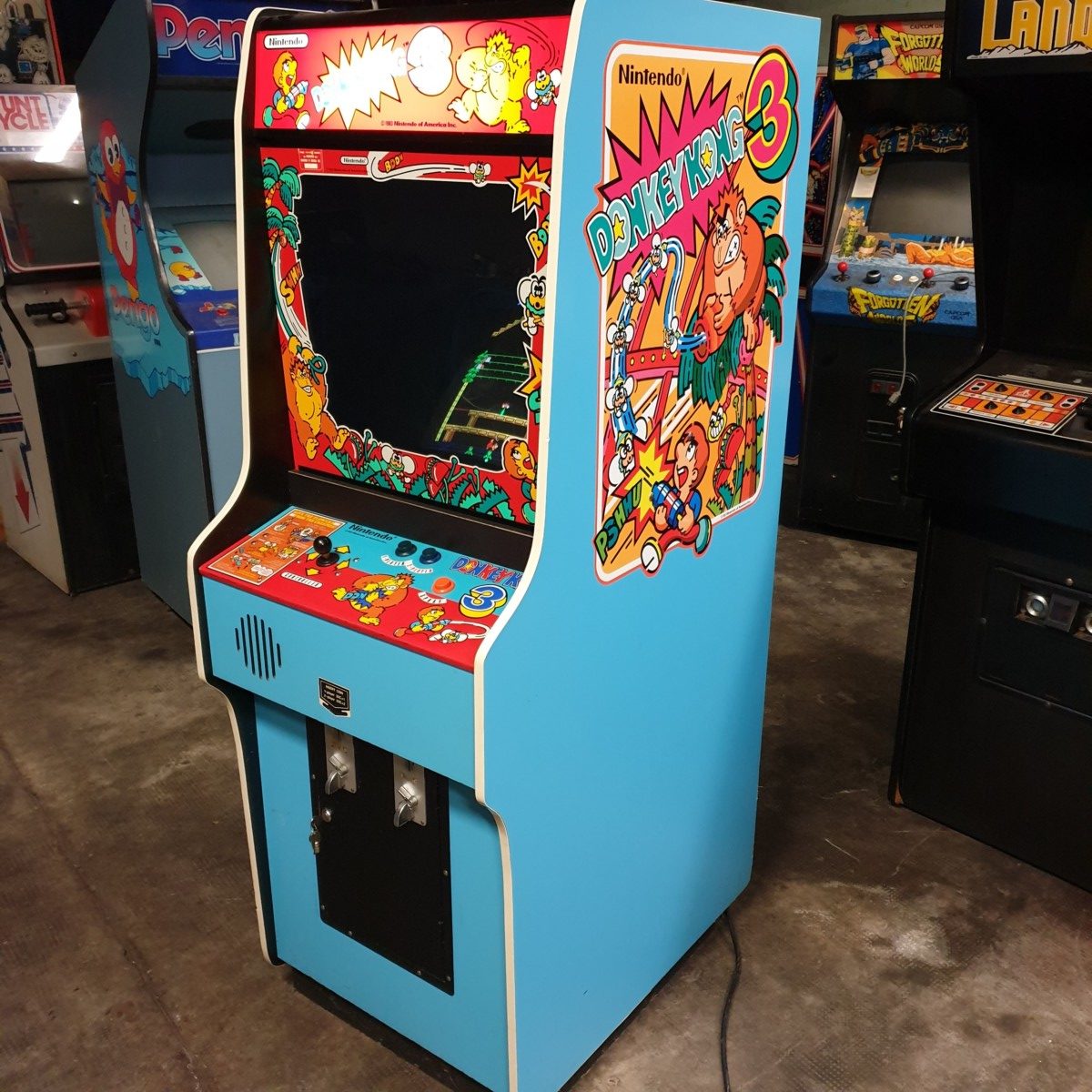 Arcade Story Leggende Arcade Donkey Kong 3 1983 cabinato Nintendo