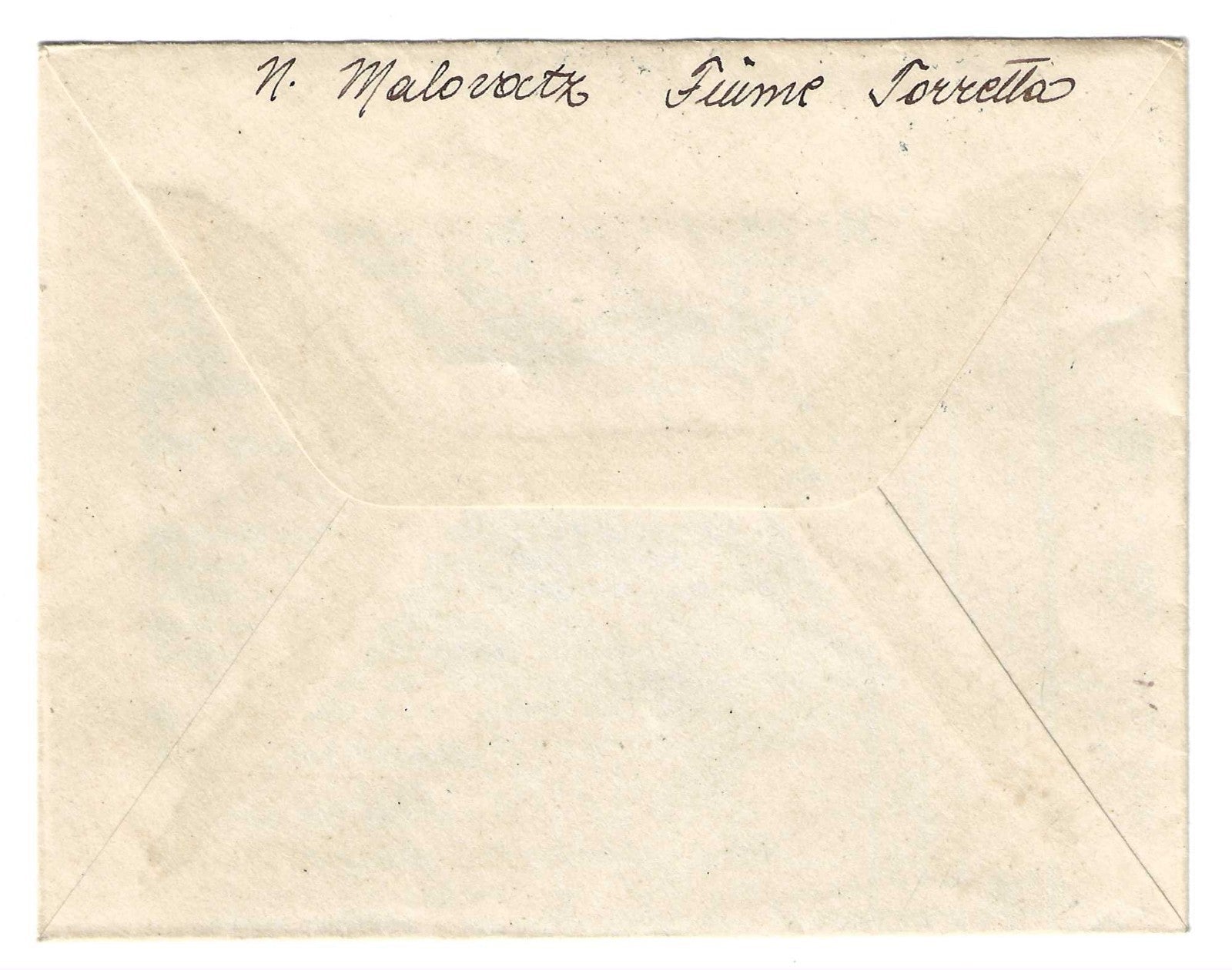 TS Collezionismo Filatelia 1919 Fiume Mietitori busta raccomandata usata