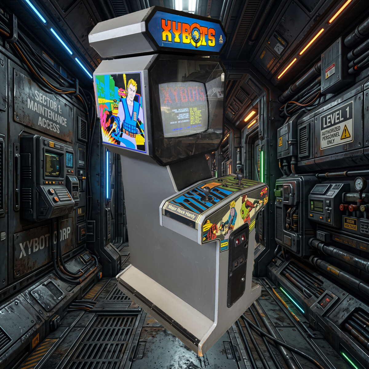 Arcade Story Arcade Xybots Cabinato Atari Sparatutto 1987
