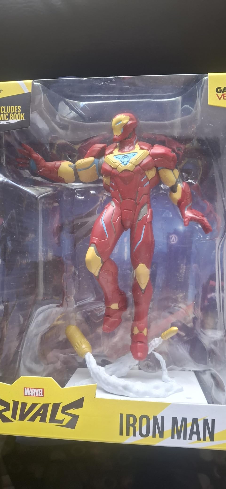 McFarlane Marvel Rivals Iron Man statua 1:6 28,4 cm con fumetto