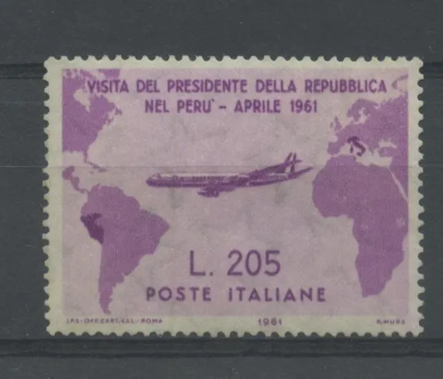 Gronchi Rosa 1961 Francobollo Repubblica Nuovo Certificato Centrato
