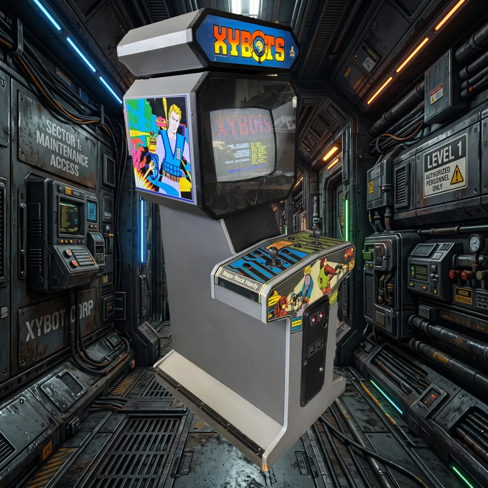 Arcade Story Arcade Xybots Cabinato Atari Sparatutto 1987