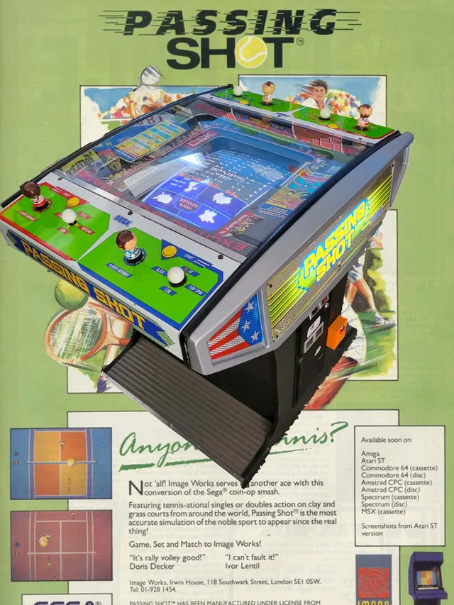 Arcade Story Rari Passing Shot SEGA gioco tennis 4 giocatori