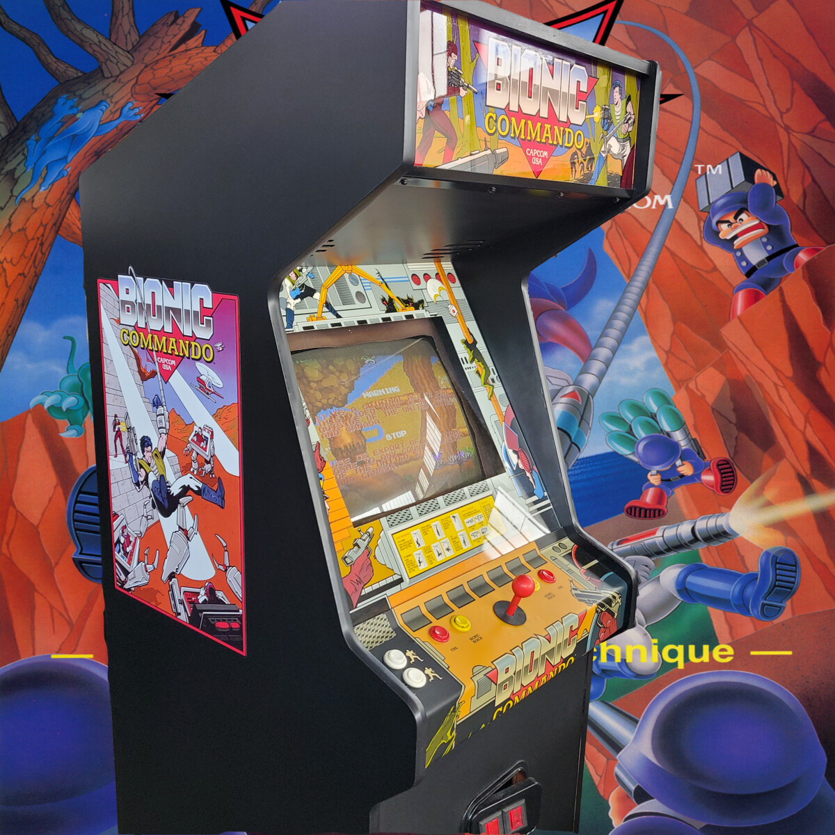 Arcade Story Arcade Bionic Commando Capcom cabinato sparatutto