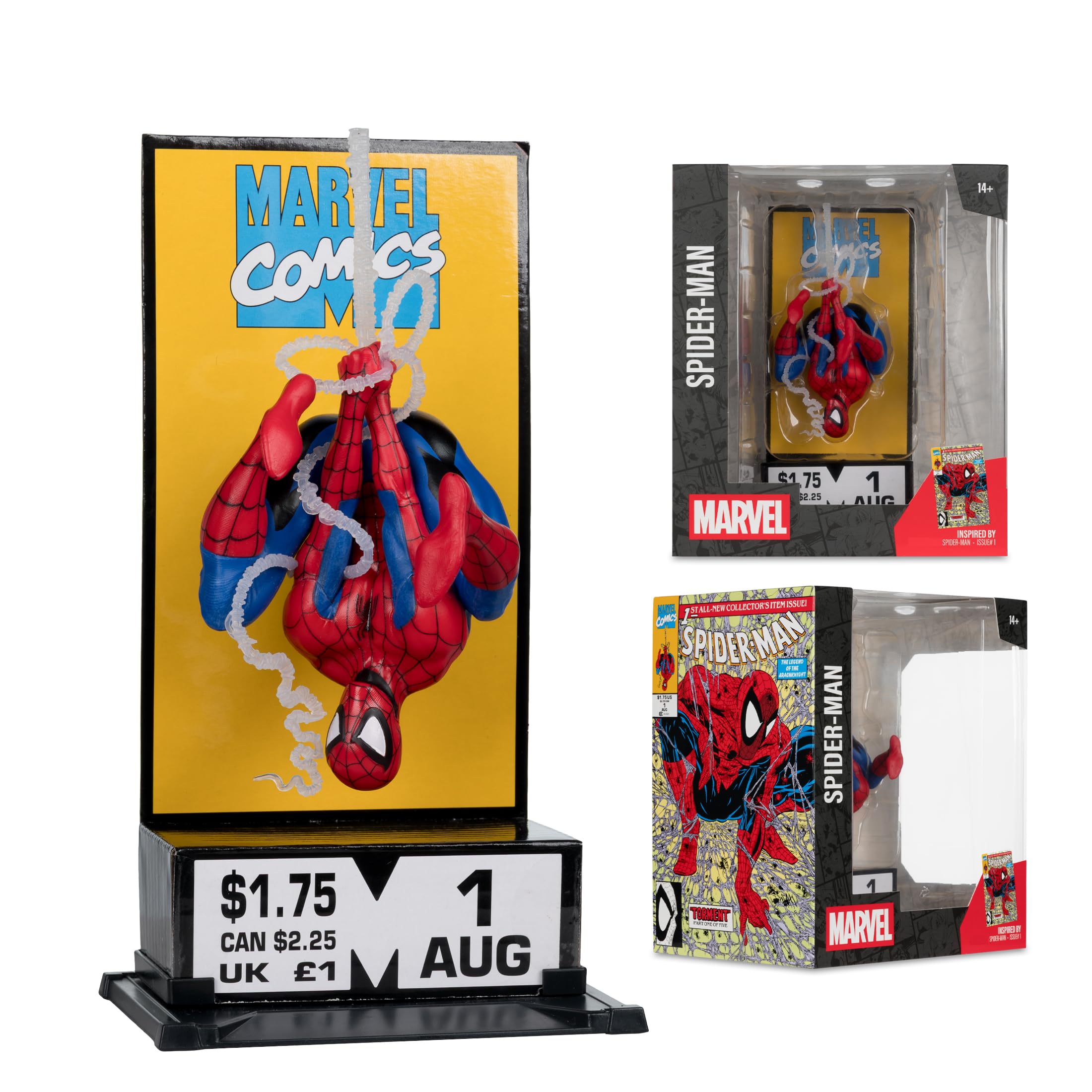 McFarlane Marvel Spider-Man #1 Corner Box statua 1:10 con scena