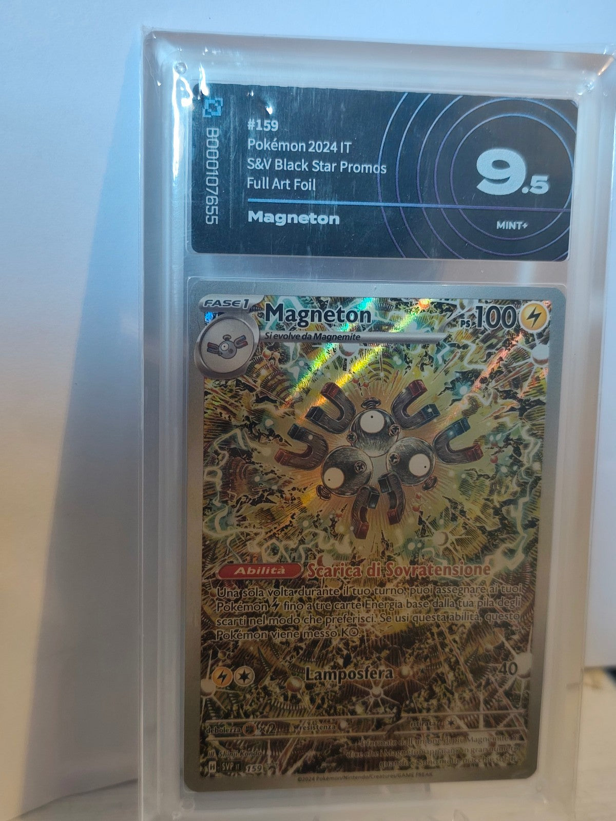TS Collezionismo Pokémon Magneton Promo #159 carta gradata 9.5