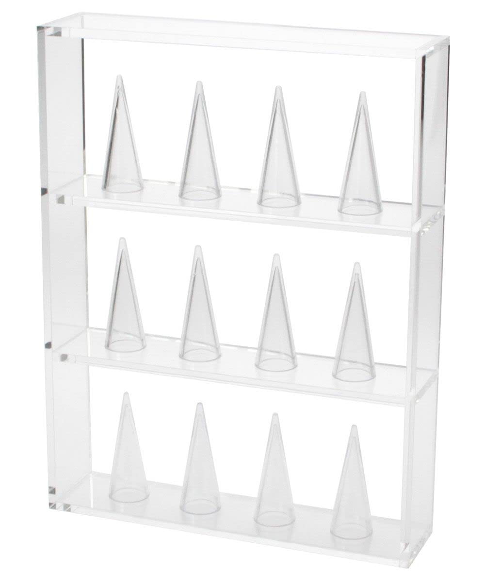 Safe Vitrinen 5267 Display Anelli in Acrilico Trasparente