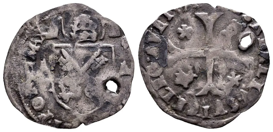 TS Collezionismo Numismatica Clemente VIII dozzina Avignone rara