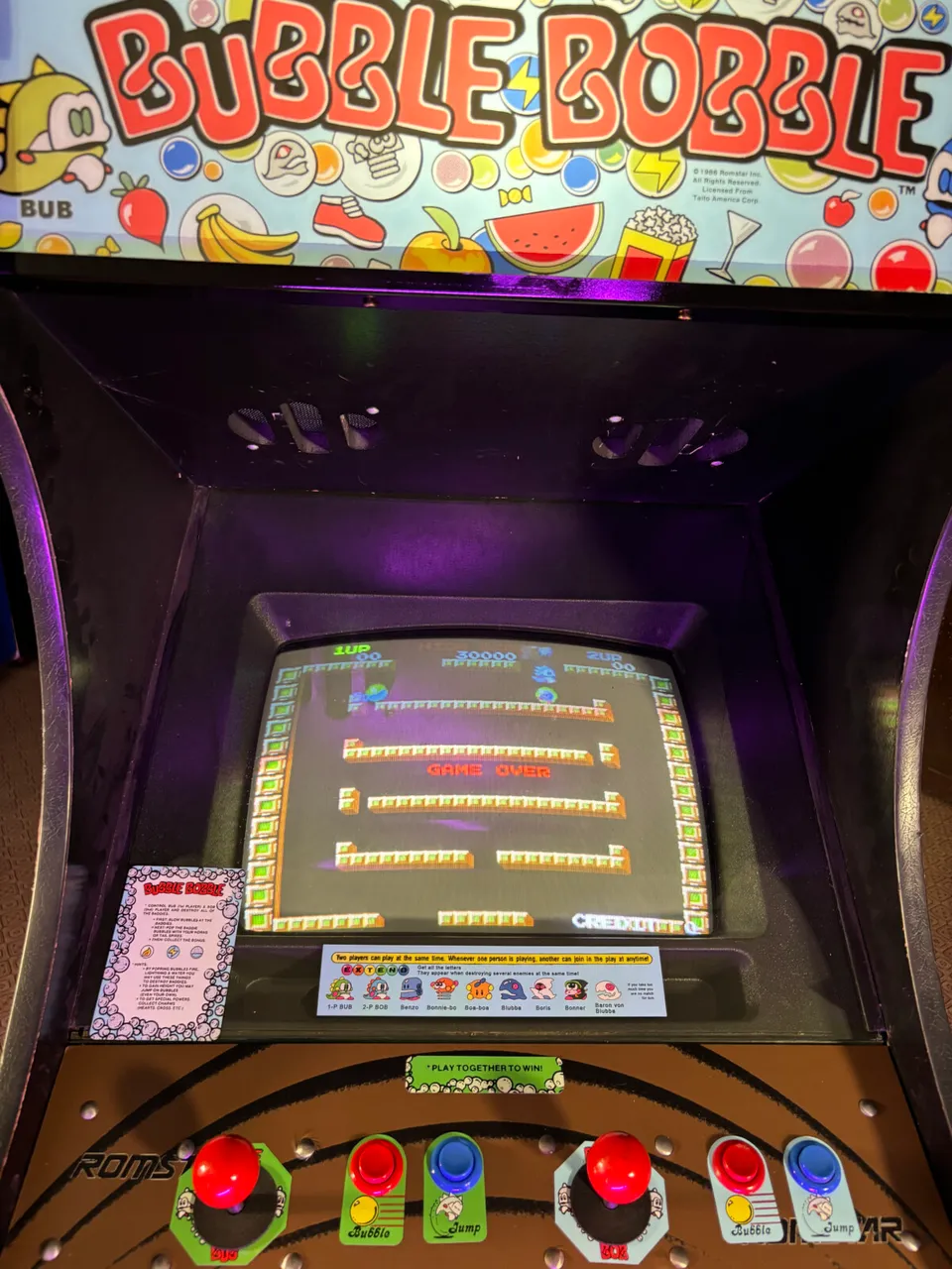 Arcade Story Leggende Arcade Bubble Bobble Cabinato Arcade