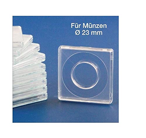 SAFE Capsule Quadrate Monete 23 mm 10 Pezzi