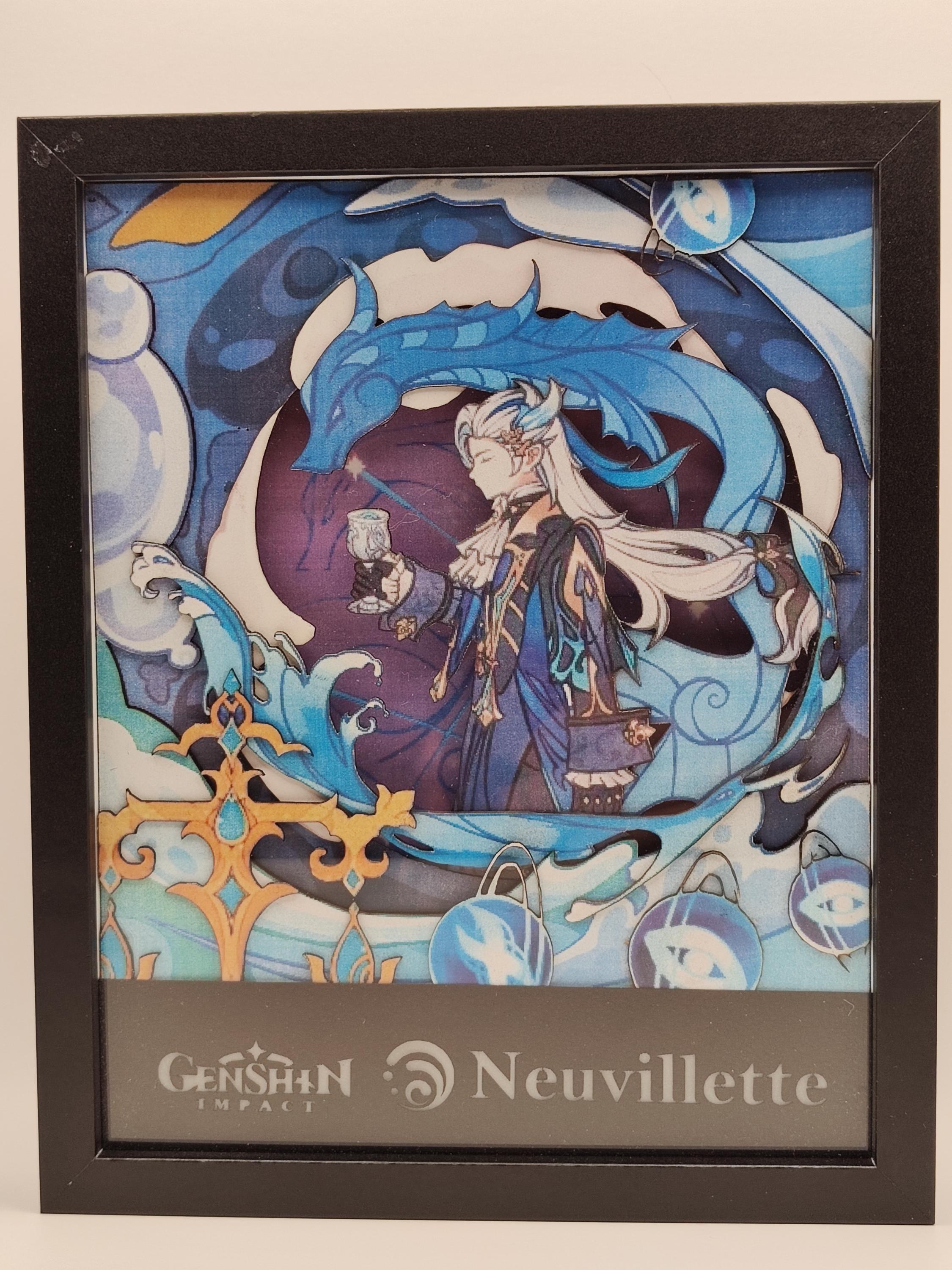 L'Atelier di Zelda Mondi di Luce Neuvillette lightbox Genshin acqua