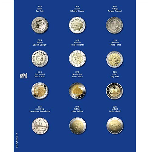 SAFE 7302-21 Foglio supplementare 2 Euro 2016 per capsule