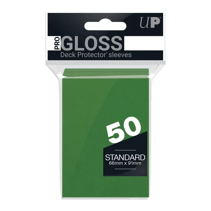 Ultra Pro Bustine Standard Gloss bustine verdi 50 pezzi torneo