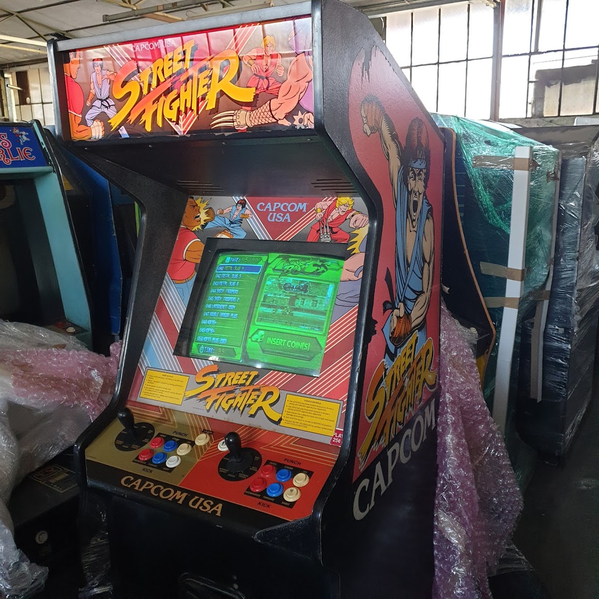 Arcade Story Picchiaduro Street Fighter 1987 cabinato arcade originale